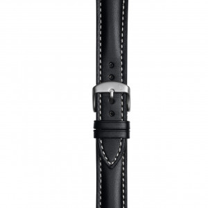 Black Leather Strap with Single Stitching-Copy