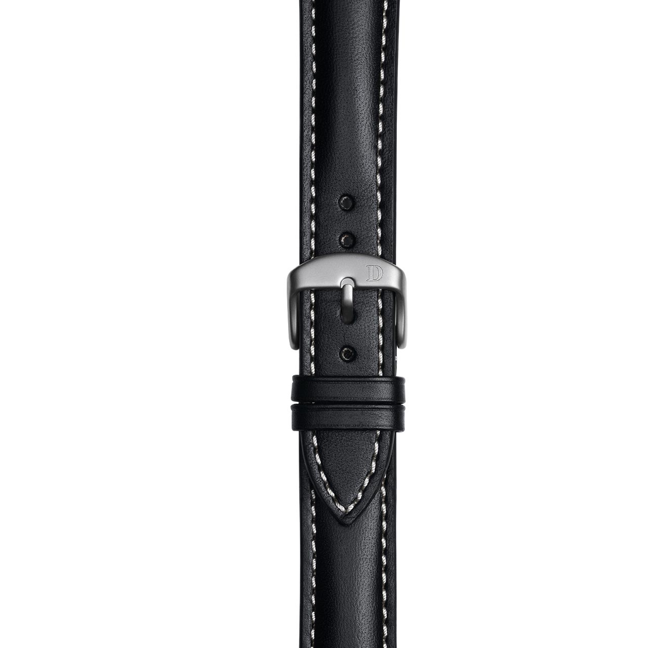 Black Leather Strap with Single Stitching | Leather straps ...